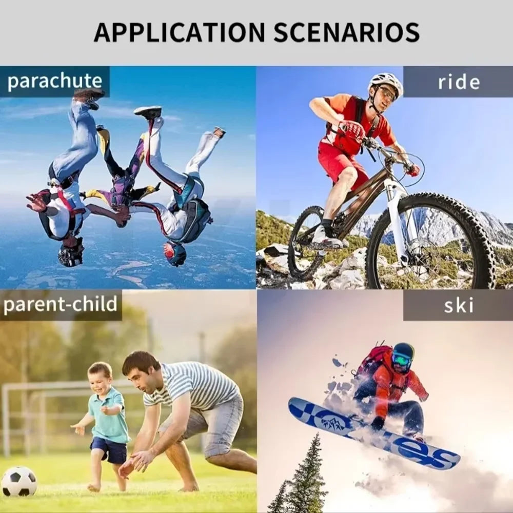 4K Outdoor Sports Action Camera — Helmet & Motorcycle Body Cam