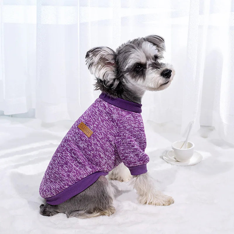 Round Neck Knit Dog Sweater - Warm Pullover for Small and Medium Pets - photo 7