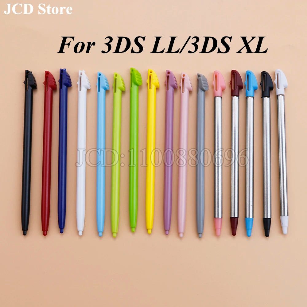 10pcs Plastic Stylus Screen Metal Telescopic Touch Pen For 3DS LL XL 3DSLL 3DSXL Game Console Accessories