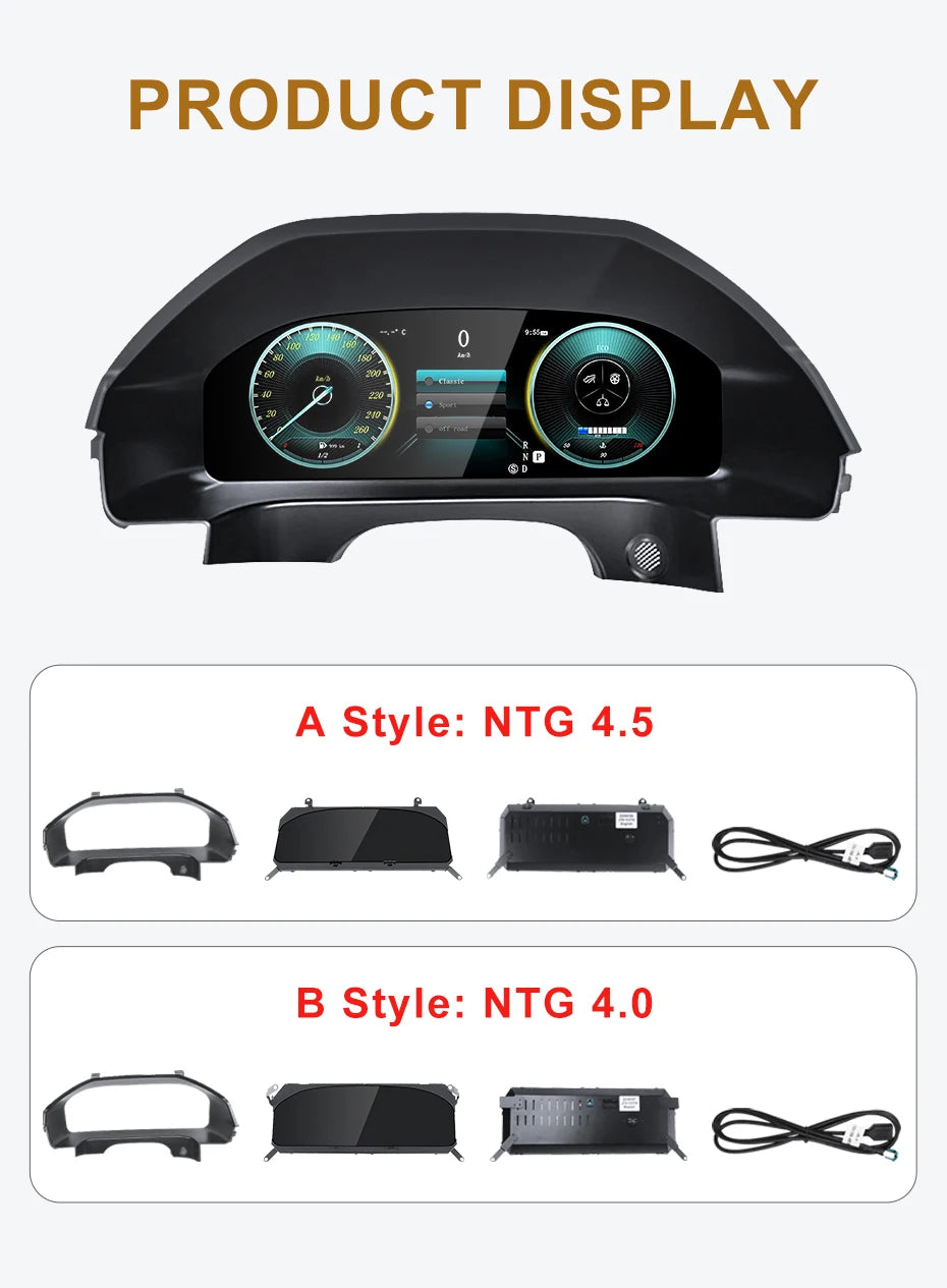 STWEI 2024 New Lcd Digital Dashboard Cluster Digital Speedometer For Mercedes Benz A Class W176 GLA CLA  C117 GLC W205 W212 W207