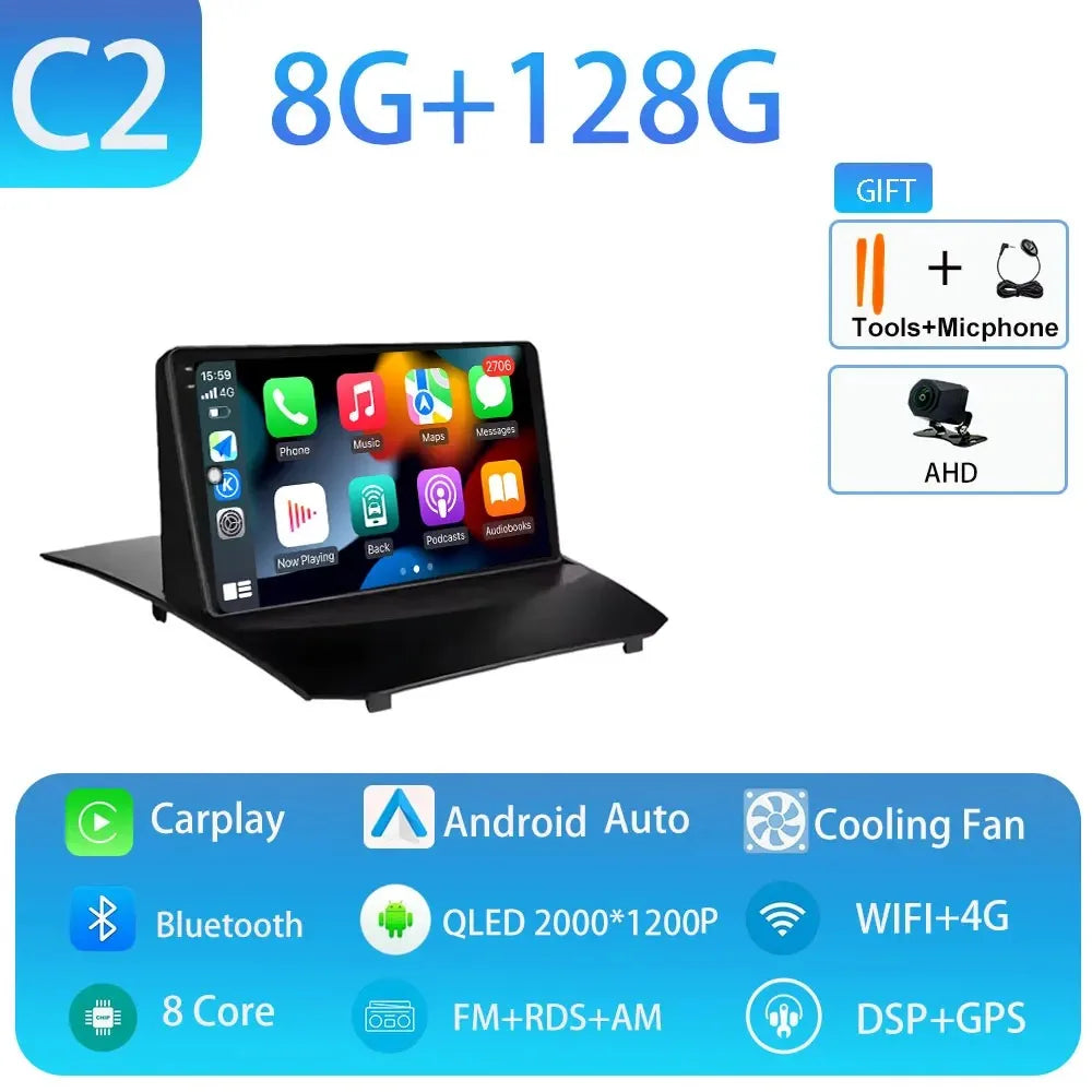 Car Stereo with Apple CarPlay & Android Auto, Compatible with Ford Fiesta Mk6