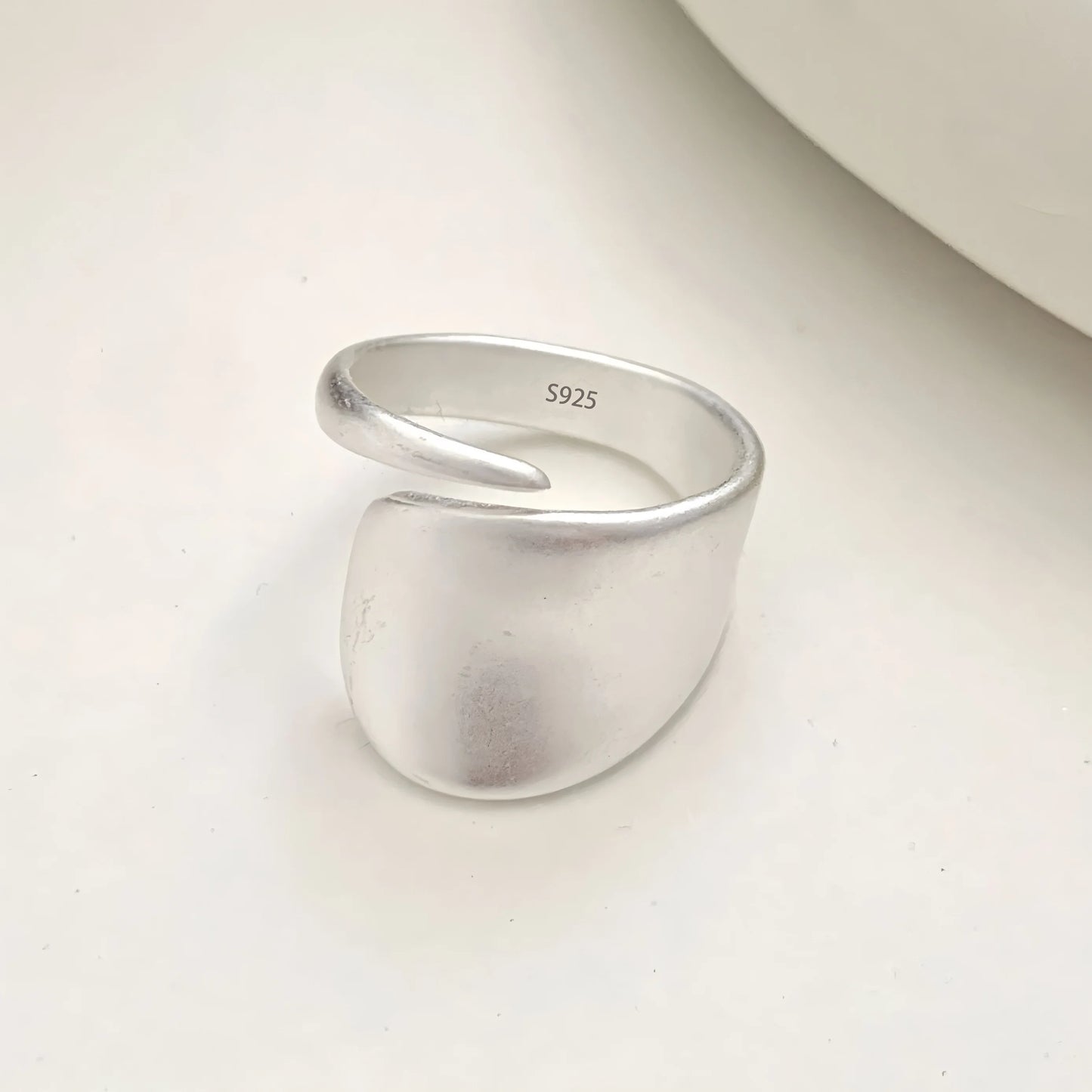 PANJBJ 925 Sterling Silver Hollow Out Rings For Women Three Layered Cross Punk Irregular Vintage Jewelry Gift Dropshipping