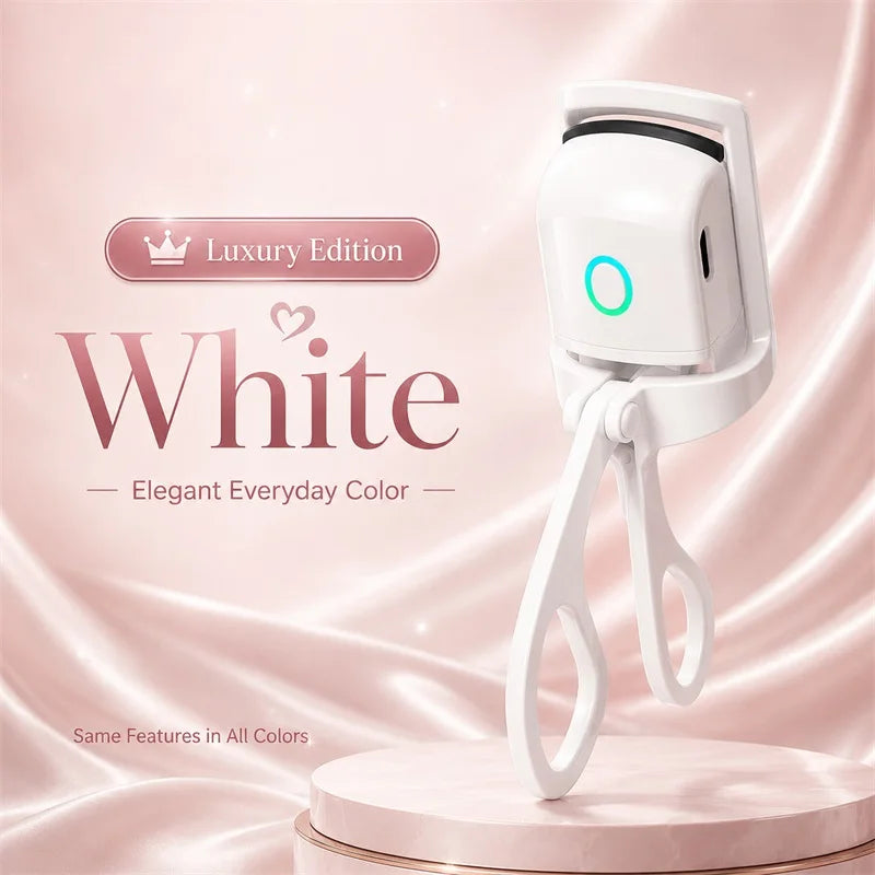 Electric Eyelash Curler, Effortless Curling for Natural Lashes, Hand‑Held Cosmetic Accessory for Daily Eye Makeup