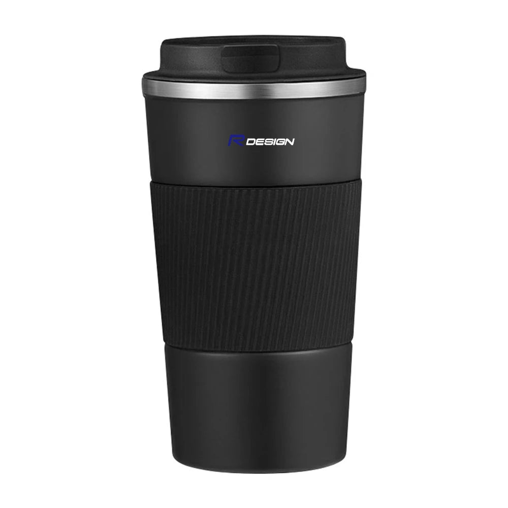 Car Badge Portable Stainless Steel Thermos Mug Coffee Cup Accessories For Volvo RDESIGN V60 XC60 XC60 XC90 XC90 C30 S80 XC40 S80