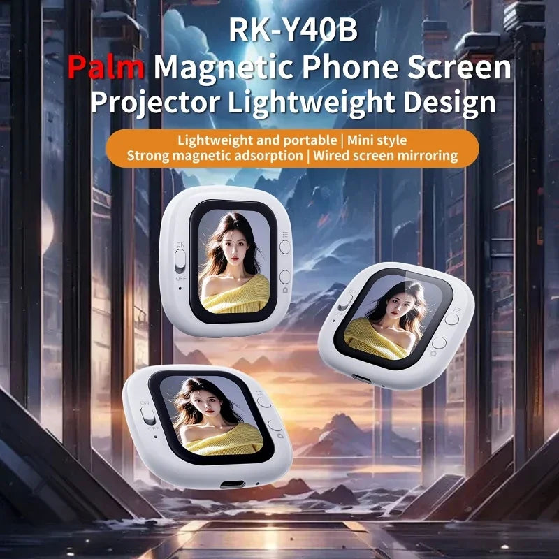 Phone Vlog Selfie Monitor Screen Magnetic Smartphone Rear Camera Selfies Vlogging Live Selfie Screen for iPhone Android