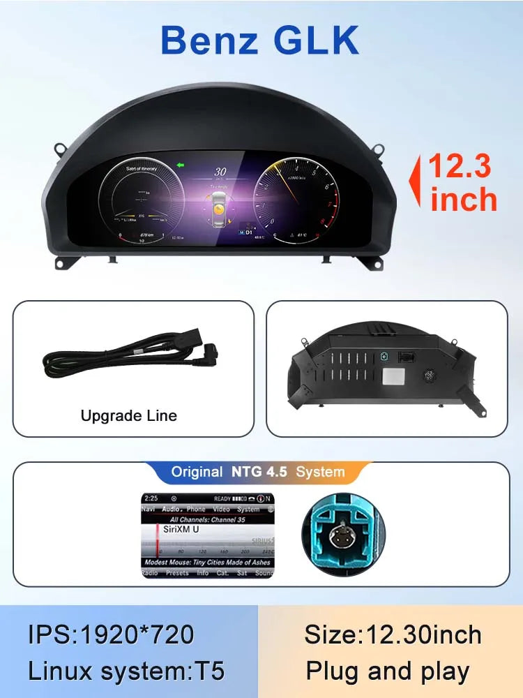 STWEI 2024 New Lcd Digital Dashboard Cluster Digital Speedometer For Mercedes Benz A Class W176 GLA CLA  C117 GLC W205 W212 W207