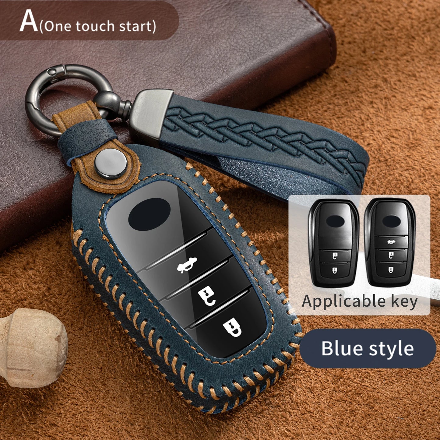 New Soft Leather TPU Car Key Case Cover For Toyota CHR Hilux Fortuner Land Cruiser 200 Camry Corolla Crown RAV4 Highland