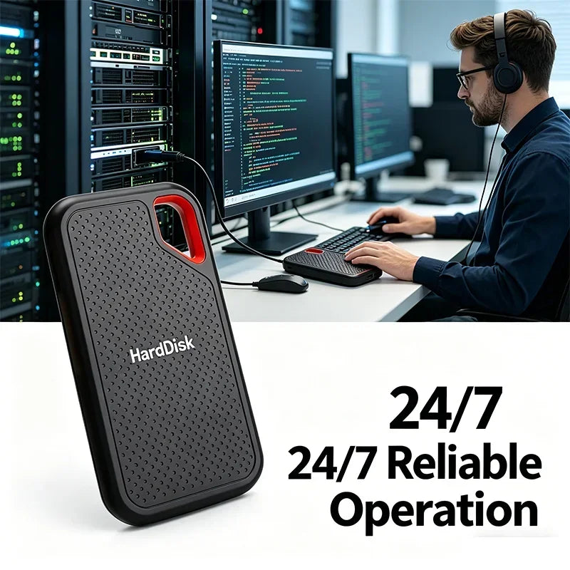Ultra Thin Portable External SSD Solid State Drive | USB 3.1 Type-C