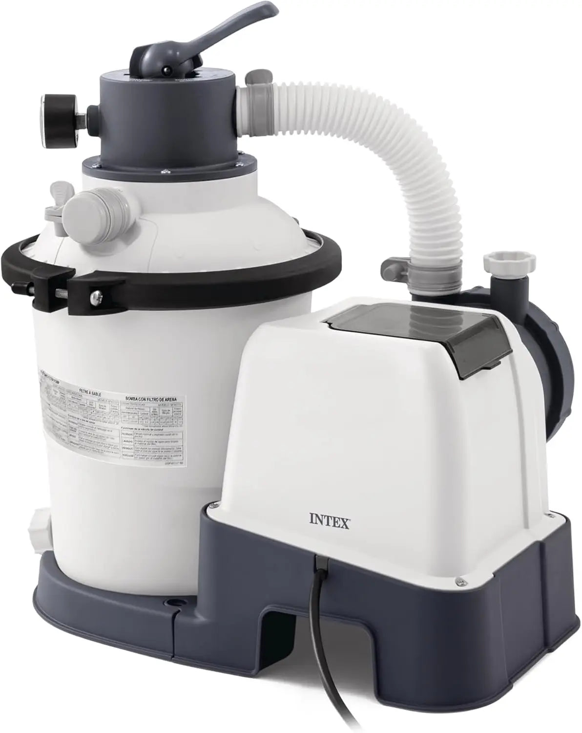 INTEX Krystal Clear Sand Filter Pump for Above Ground Pools Swimming Pool Pump with Automatic Timer Hydro Aeration Tech