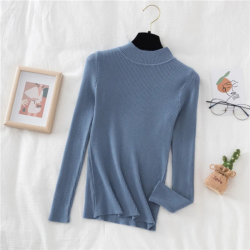 Women's soft turtleneck sweater, cotton blend — view 14 of 20