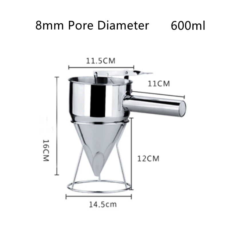 Stainless Batter Dispenser Funnel - Pancake & Cupcake Batter Tool - photo 8