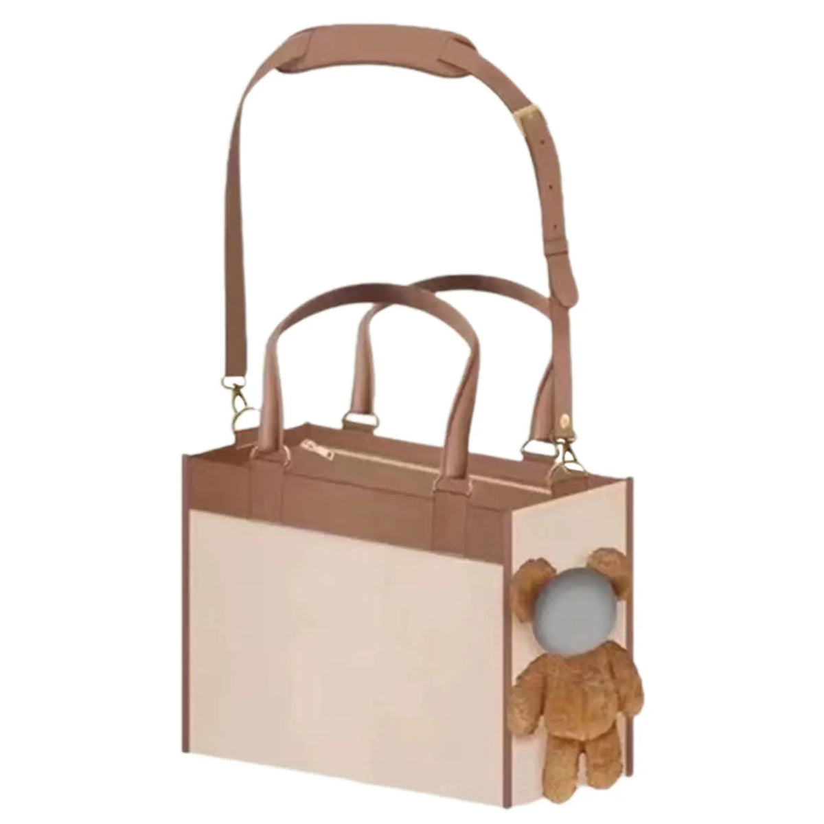 Bear Design Pet Tote Carrier - Large Capacity Travel Bag – photo 6