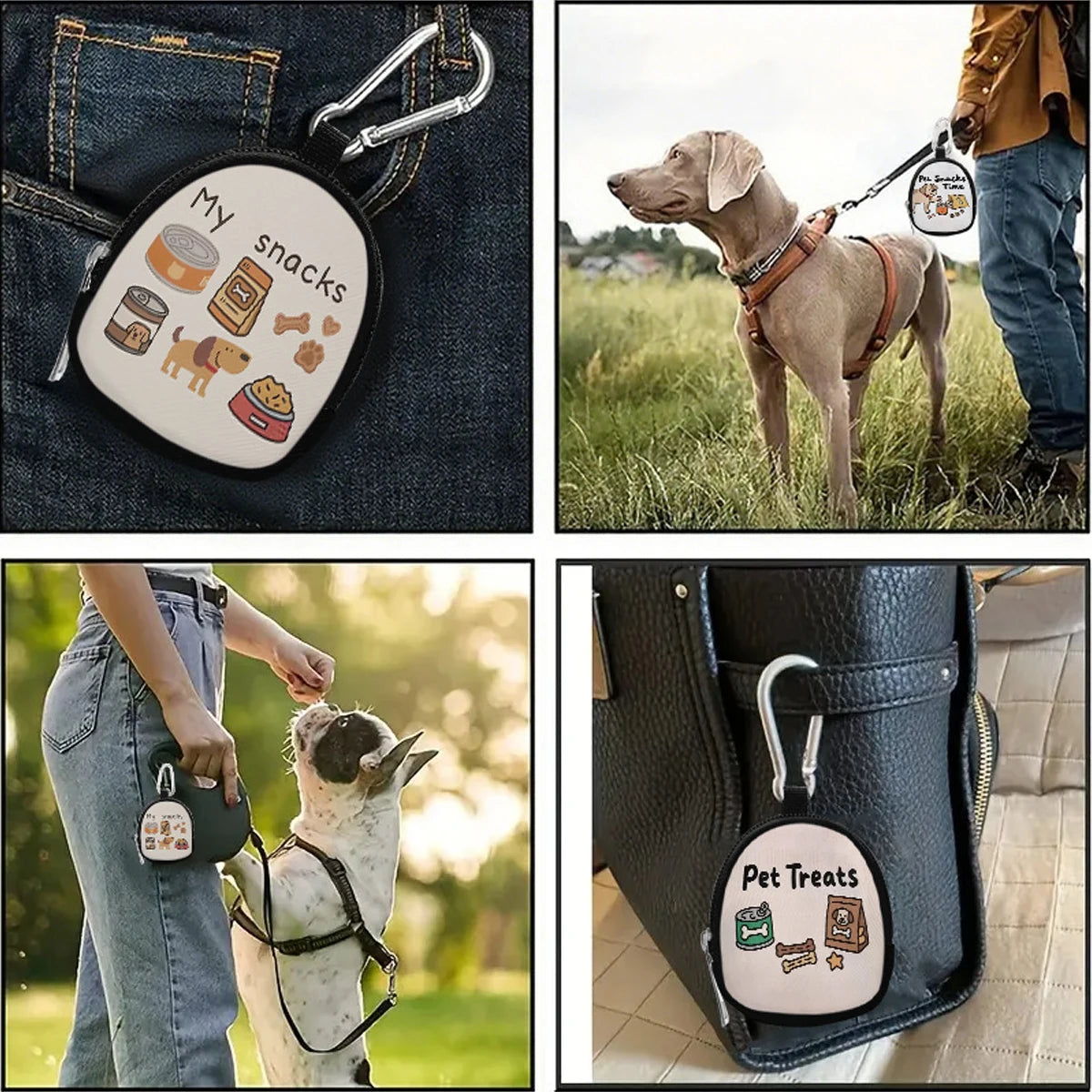 Zippered Dog Training Treat Pouch - Portable Snack Bag – photo 5