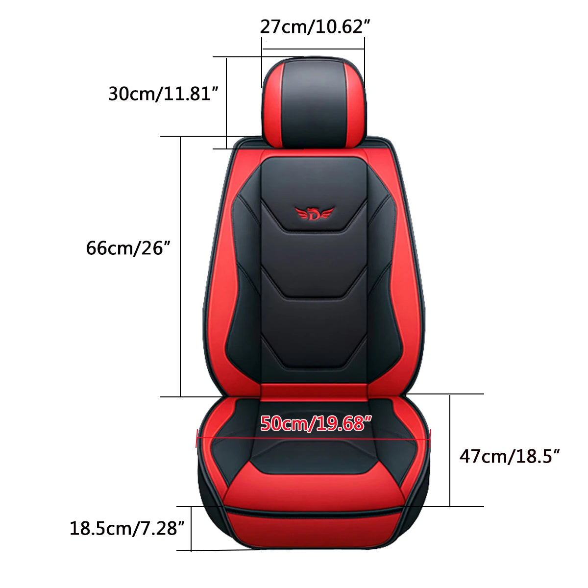 PU Leather Front Car Seat Cover, Universal Cushion Protector