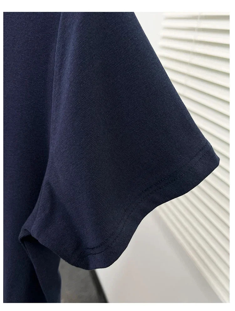 Women's solid short sleeve tee, casual Y2K — view 13 of 20