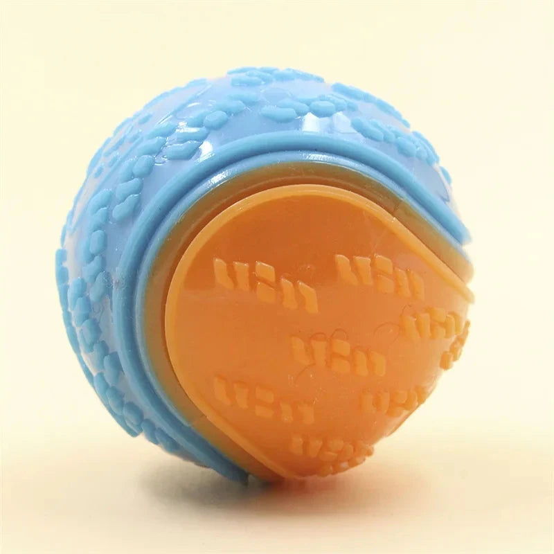 Dogs Chew Ball Interactive Toys Soft TPR Toys for Dog Pet Teeth Cleaning Bite Resistance Squeaky Dog Ball Toy Pet Products