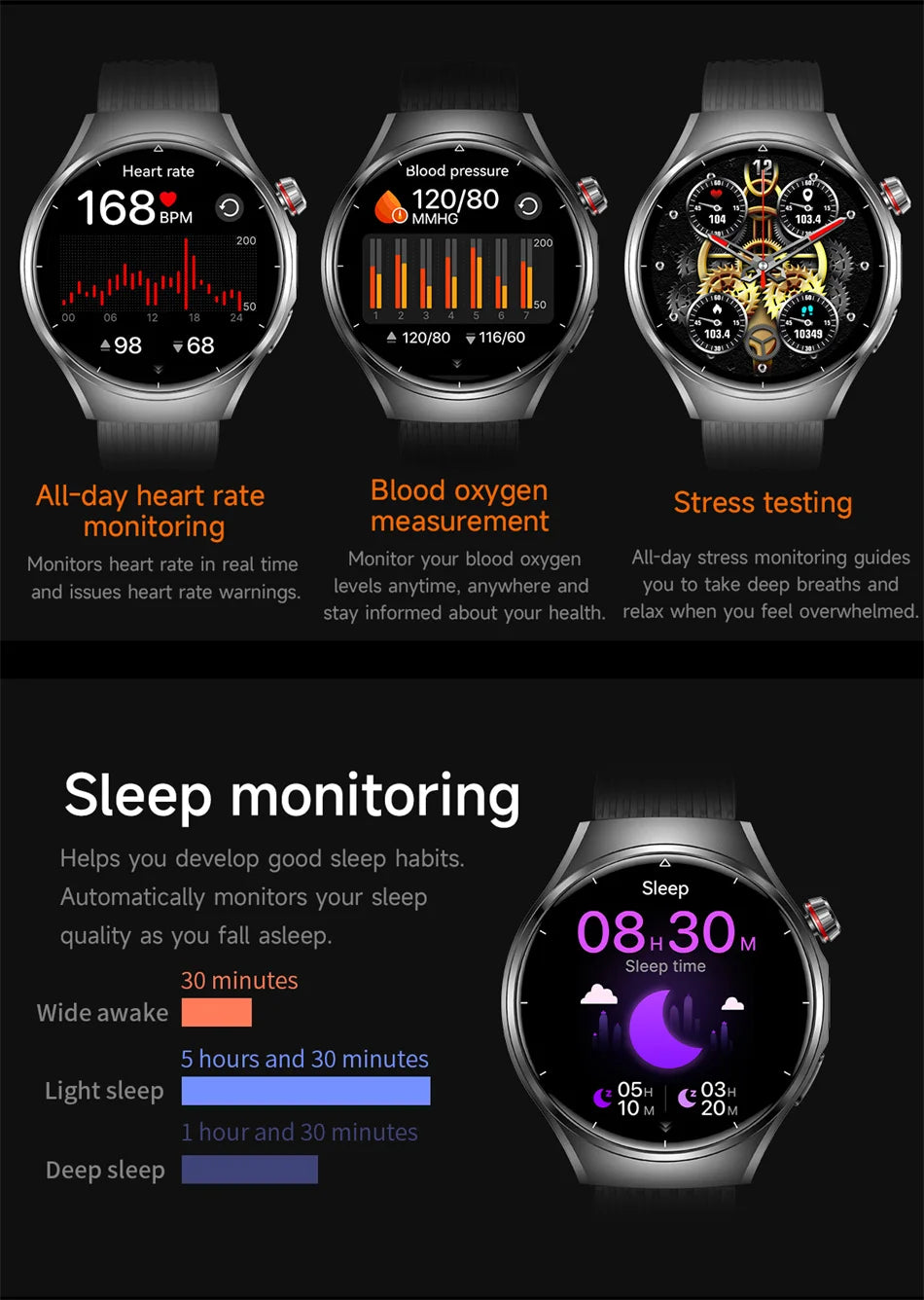 2026 G6 Max Smartwatch – 1000mAh Battery, Bluetooth Call, GPS Tracking & LED Flashlight | Men