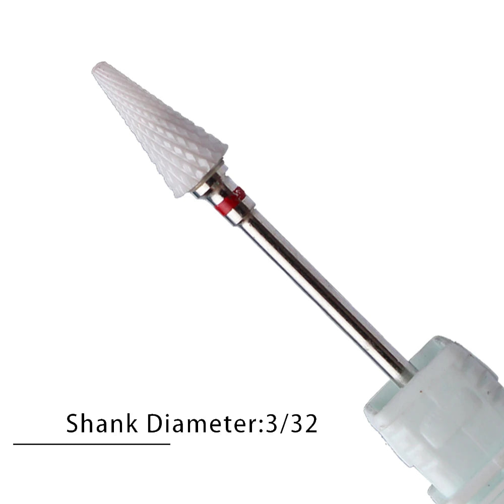 Nail Drill Bits Flame Ceramic Cutters for Manicure Electric Pedicure Nail Bits Gel Polish Remover Files Burr Nail Accessories
