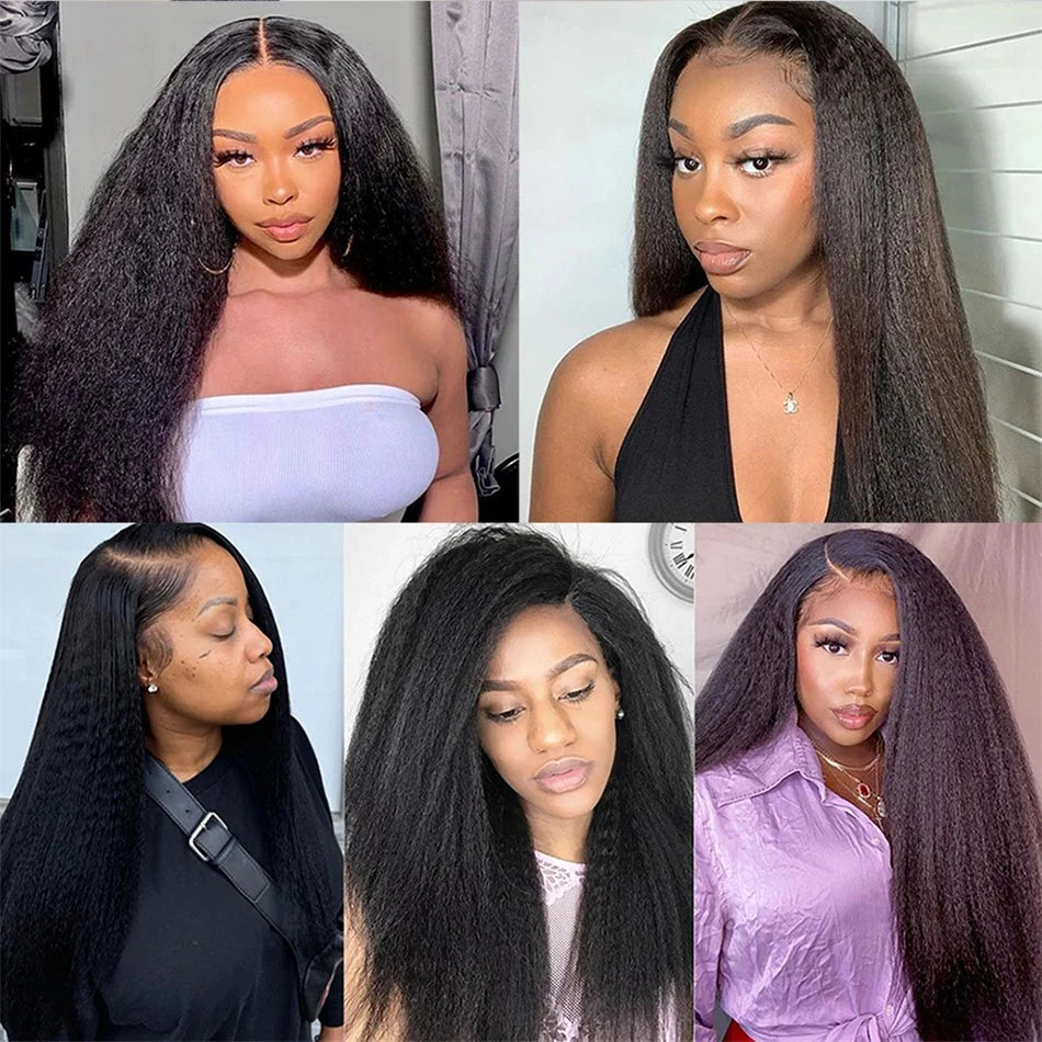 28 30Inch Brazilian Kinky Straight Human Hair Bundles 15A Virgin Human Hair Extension 3/4Pcs Hair Wefts Yaki Straight Human Hair