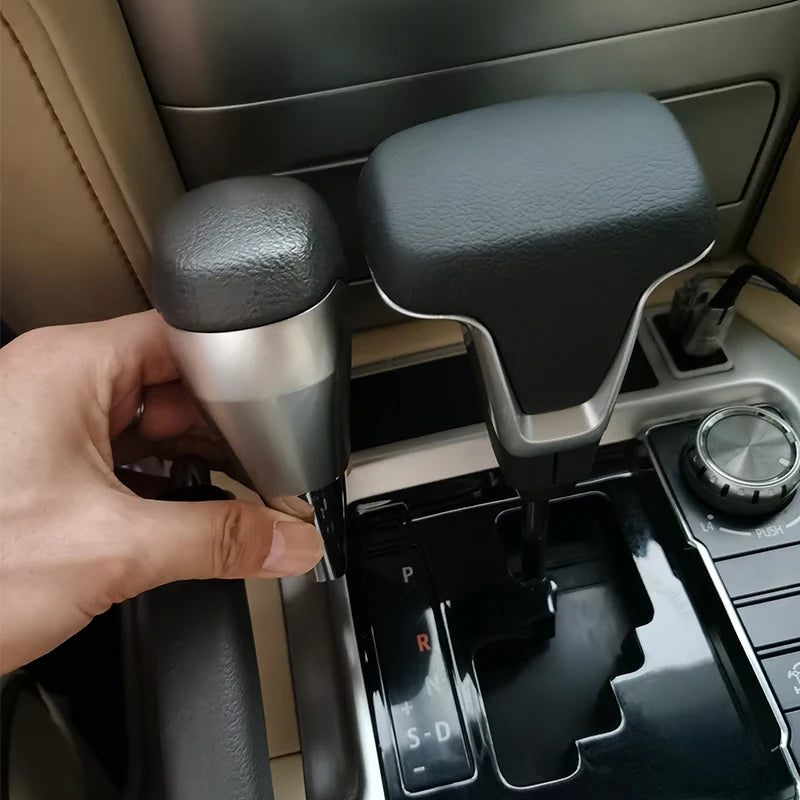 For Toyota Land Cruiser 200 Crown Corolla Rav4 Gearbox Handle Leather Thread Car Automatic Transmission Gear Knob Gear Lever