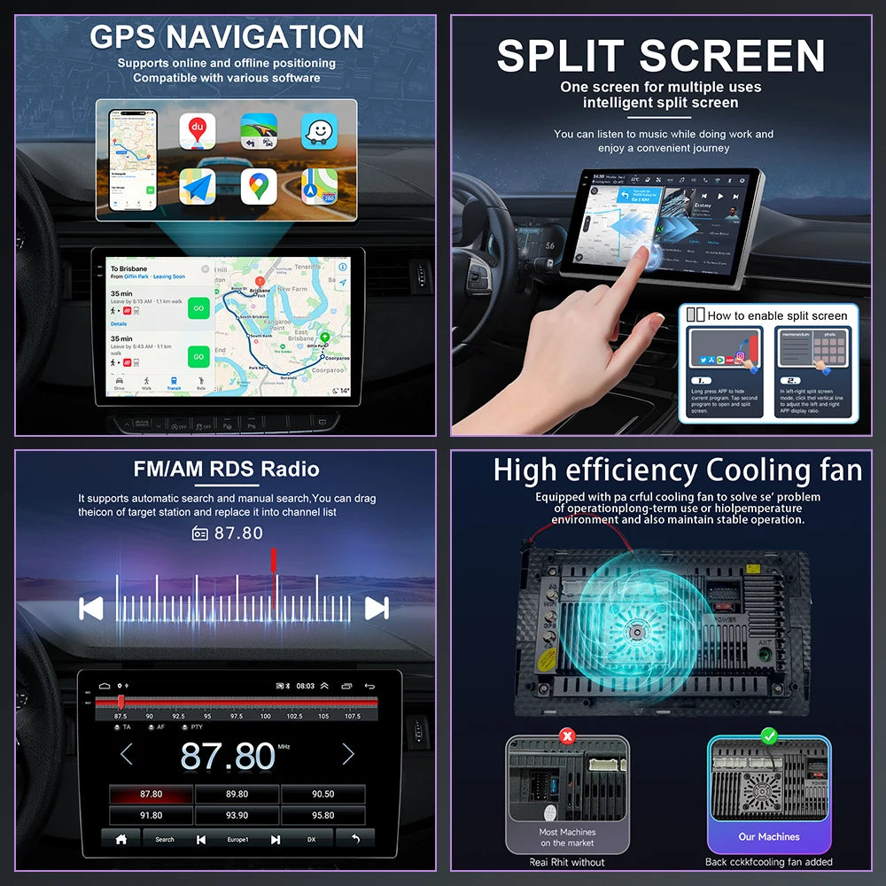 Android Car Stereo for Opel/Vauxhall Astra H J, Vectra, Antara, Zafira, Corsa (2004–2011) — CarPlay, Android Auto, GPS
