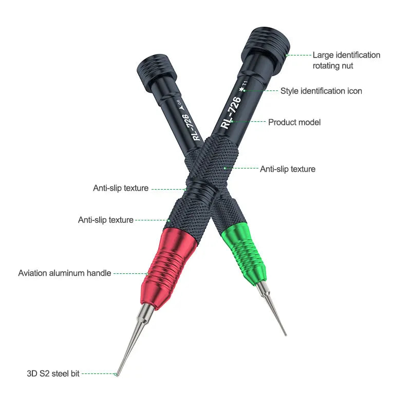 RELIFE RL-726A 3D Torque Screwdriver Anti-slip Prevent Over-force Slippage for Mobile Phone and Tablet Computer Repair Tools
