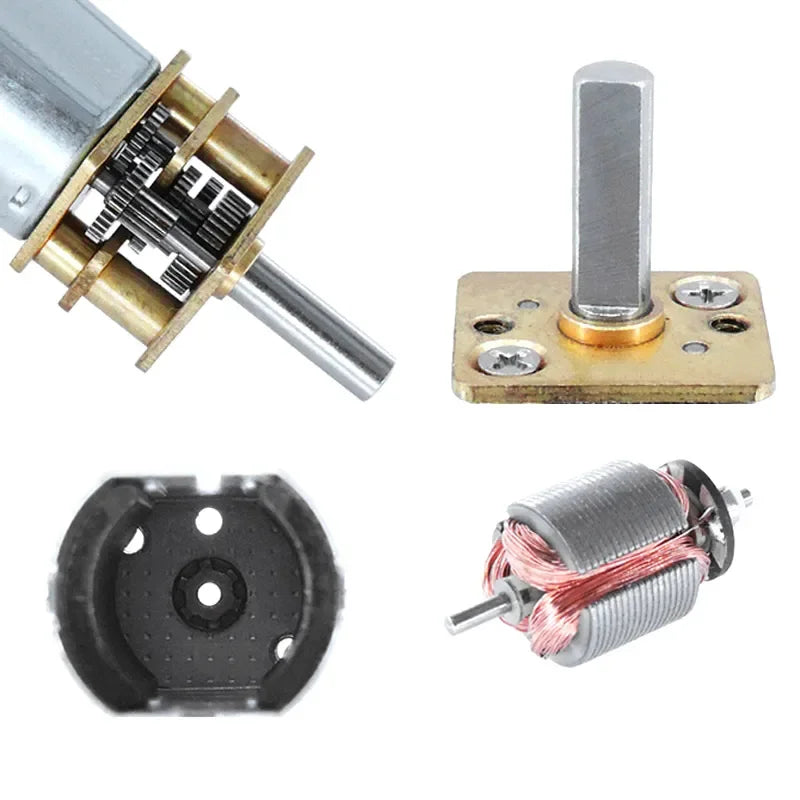 GA12-N20 Motor 3V 6V 12V Metal Gear Wheel 30RPM 50RPM 60RPM 100RPM 150RPM 200RPM 300RPM 600RPM 1000RPM Micro DC Motors