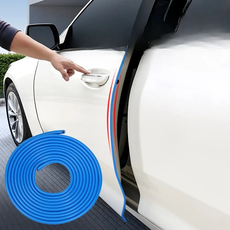 1pcs 5M U-Shaped Clips Invisible Car Sealing Strips PVC Anti-Collision Strip Vehicle Body Protection Transparent Edge Car'S Door