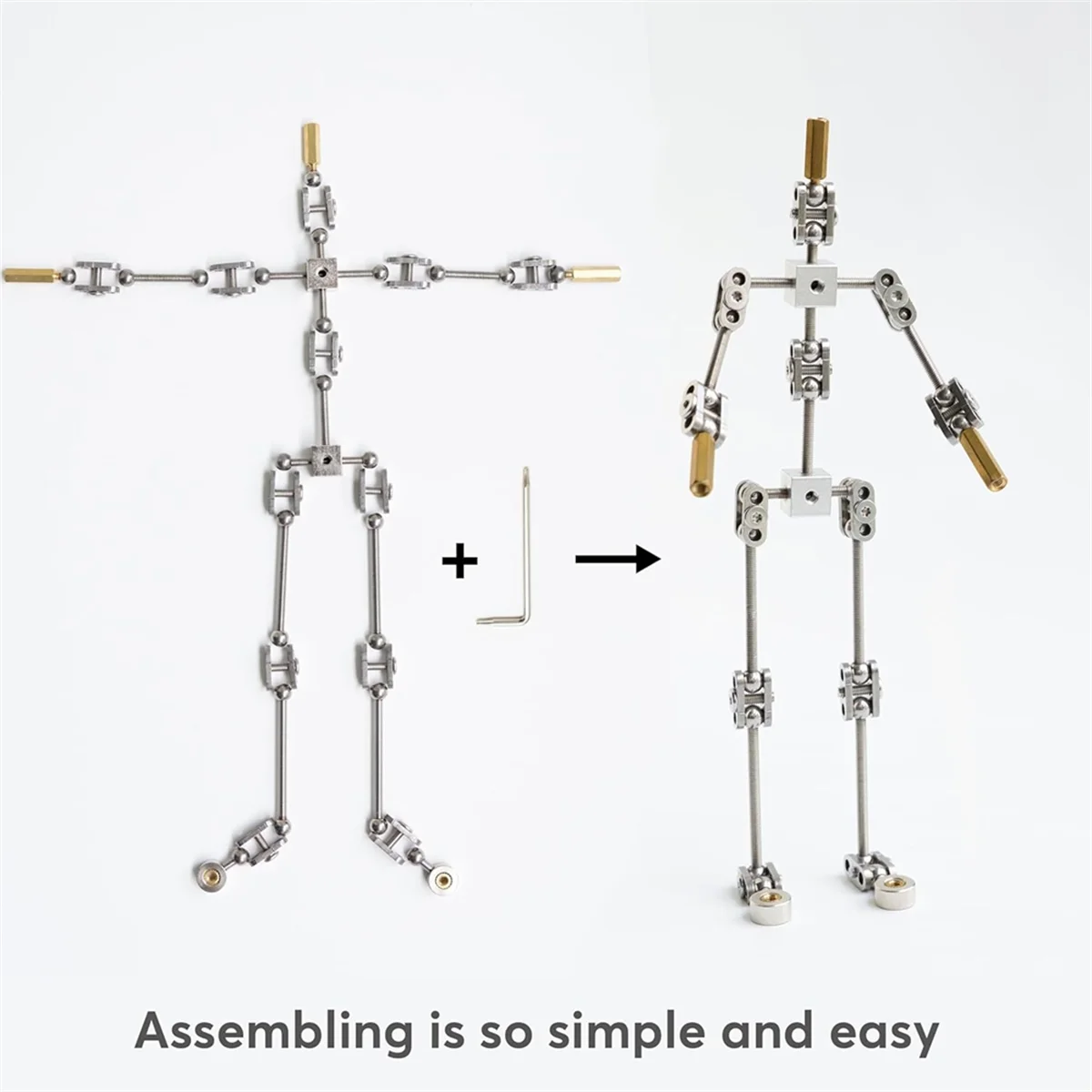 DIY Metal Armature Kit — Stop-Motion Puppet Figure Skeleton