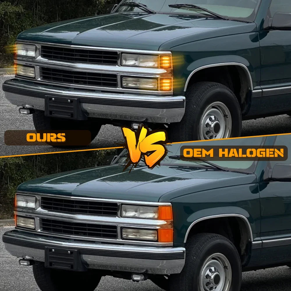 LED Corner Marker & Turn Signal Lights — Chevrolet C/K 1500/2500/3500 & C10 Silverado (1994–1998)