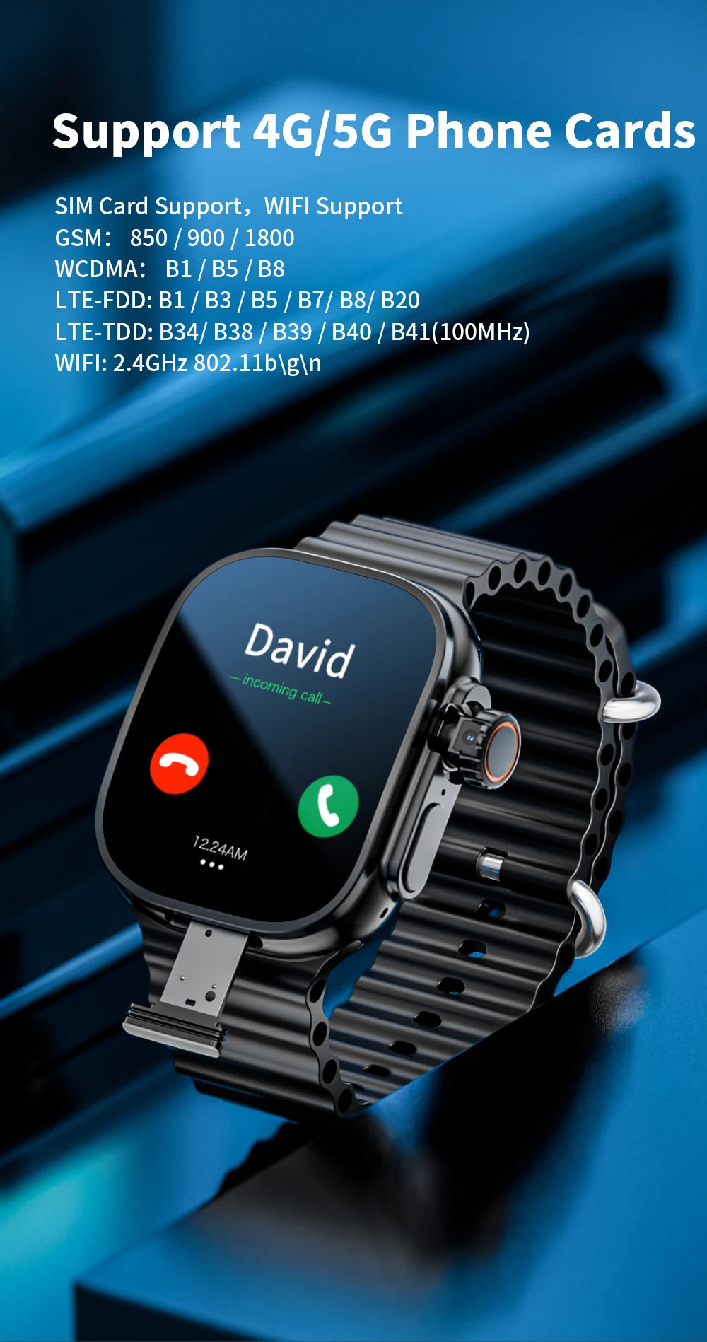 S10 Ultra 3 Smartwatch — 2.29" Curved Display, GPS, WiFi & SIM Support