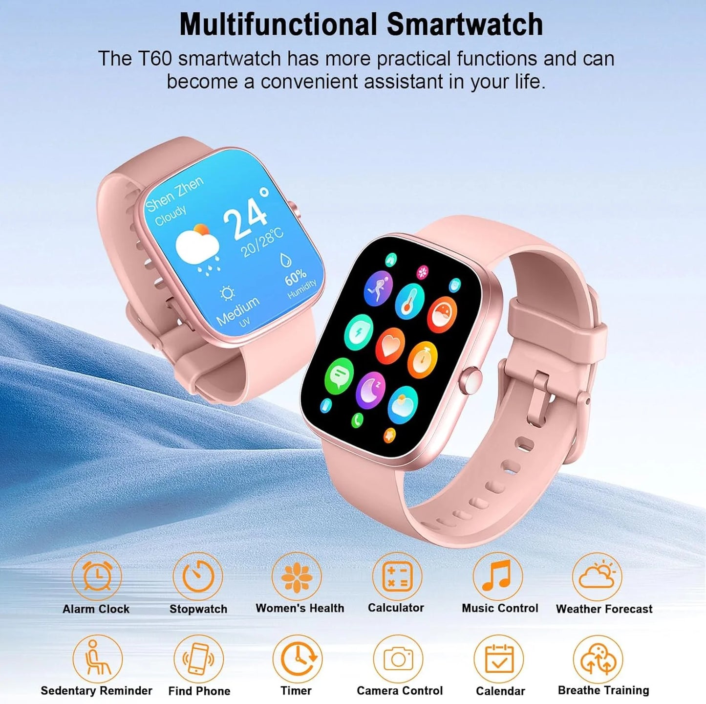 Nerunsa 1.91" Smartwatch with Bluetooth Calling & GPS – IP68 Waterproof Fitness Tracker | 110+ Sport Modes, Heart Rate & Sleep Monitor for Android & iOS