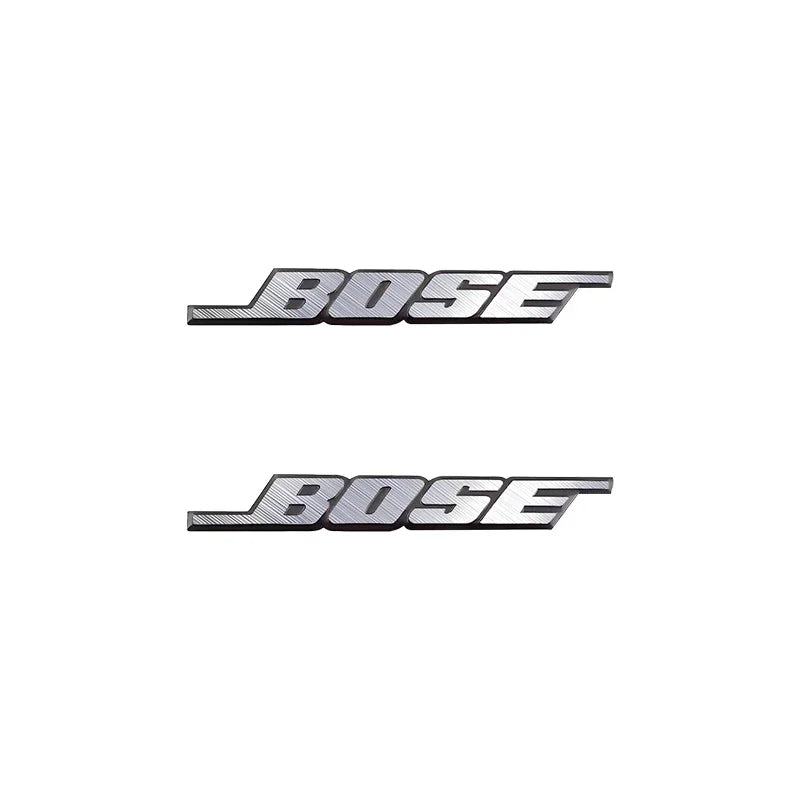 4/10 aluminum car audio badges, 3D aluminum speaker car audio badge decorative stickers, center console decorative stickers