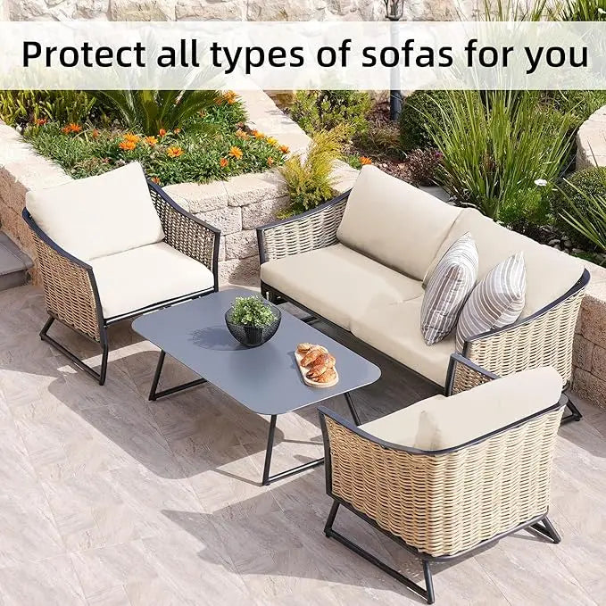 Elastic Sofa Seat Cushion Cover for Furniture Protector Sofa Slipcover Pets Kids Washable Sofa Cushion Case Removable Livingroom