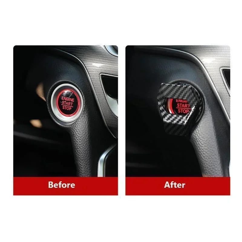 Car Engine Start Stop Switch Button Protective Cover, Anti Scratch Car Interior Design Car Product Accessories