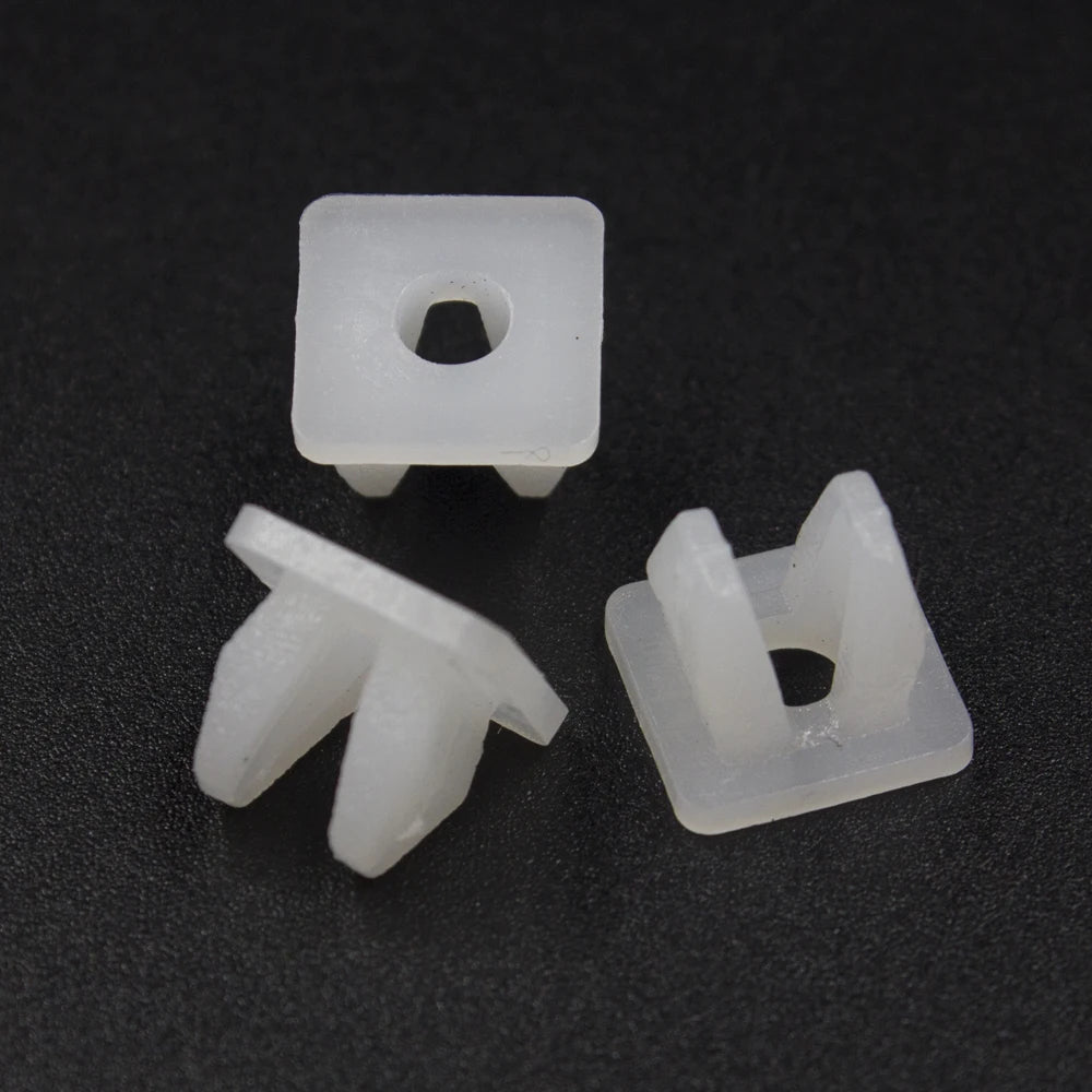 50 Pcs Car Fixed Screw Square Head Nut Screw Fixed Grommet Clip Plastic Snap In Fastener