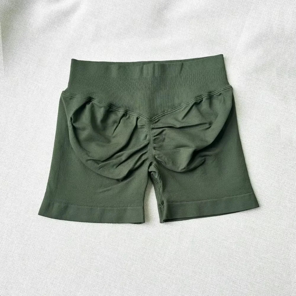Impacts Shorts Set Workout Scrunch Shorts Sets Halter Sports Fitness Clothes Gym Suit Scrunch Shorts