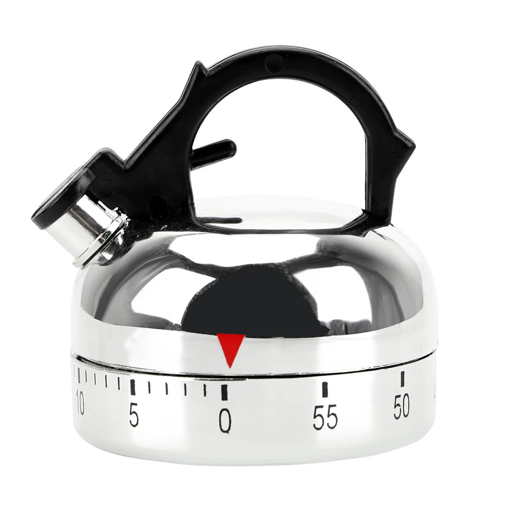 Retro Tea Kettle Kitchen Timer - 60 Minute Countdown Alarm - photo 7