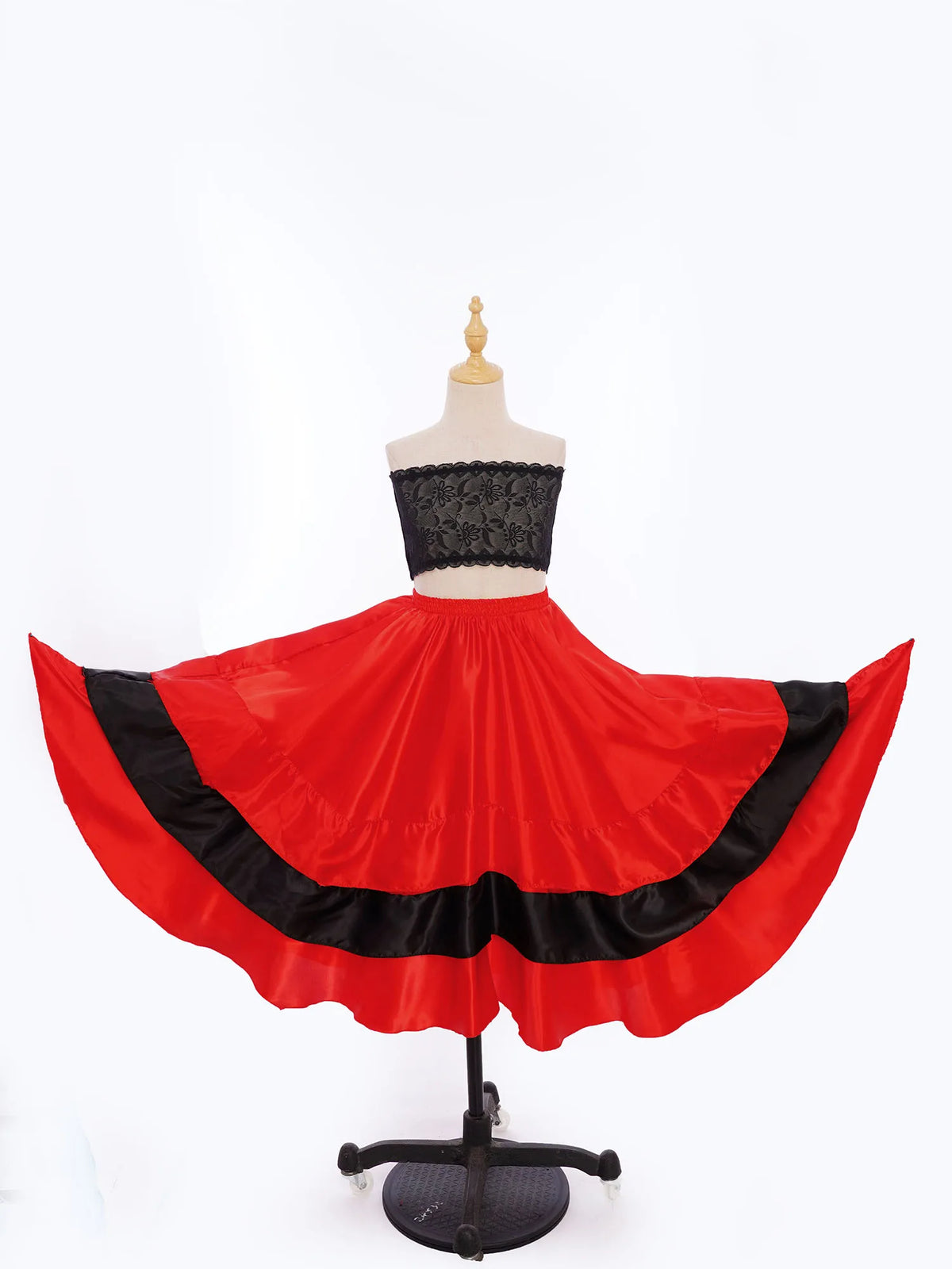 Girls satin flamenco dress