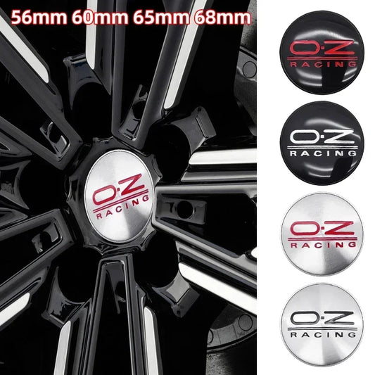 4 pieces 56mm 60mm 65mm 68mm Car Wheel Center Cap Logo Hub Badge Rims Cover For OZ RACING/BBS/Opel multiple sign Styling