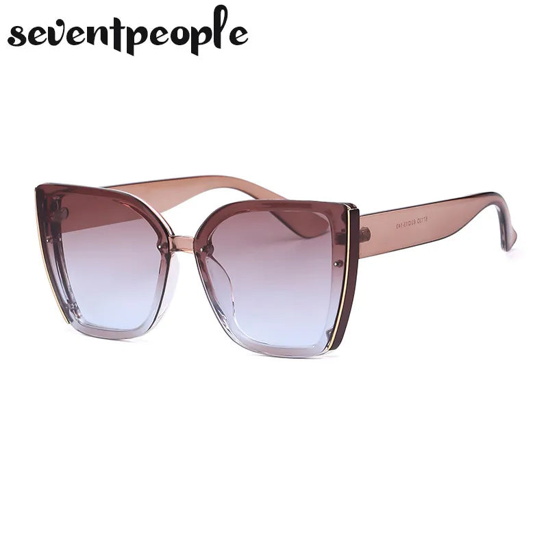 Oversized Cat Eye Sunglasses for Women — Big Frame Retro UV