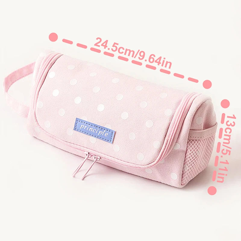 1Pc Pencil Case School Supplies Multi Layer Large Student Pen Kawaii Storage Bag Pen Pencil Bag Office School Cute Stationery