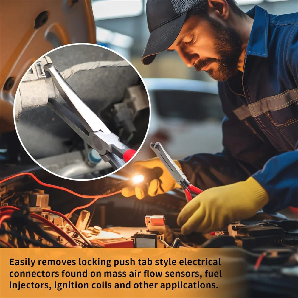 4Pcs Electrical Disconnect Pliers 60° Angle And Straight Pliers/Designed for Automotive Sensors And Connectors