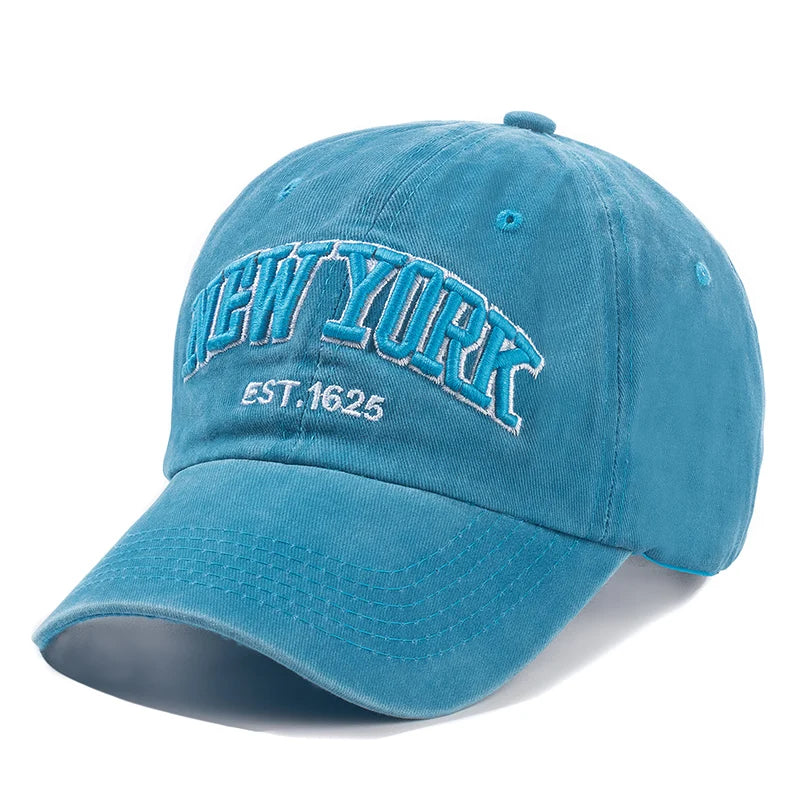 2026 New York Washed Cotton Cap For Men Women Gorras Snapback Caps Baseball Caps Sun protection Casquette Dad Hat Outdoors Cap