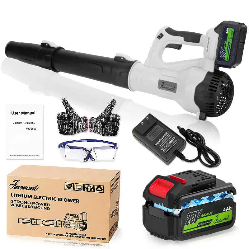 Cordless Leaf Blower – Ultra-High-Power Garden Blower for Leaves, Dust & Snow Removal