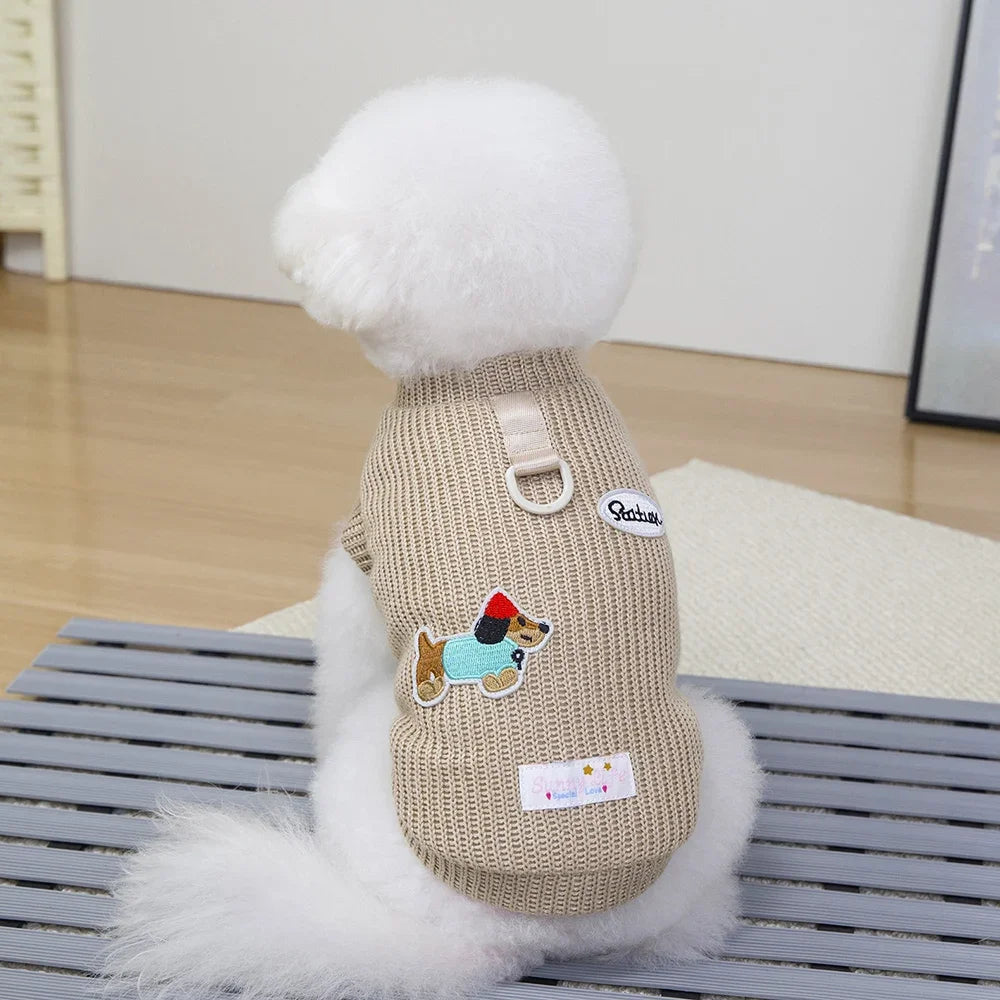 Cotton Dog Sweater for Small Breeds - Winter Puppy Jumper – photo 4
