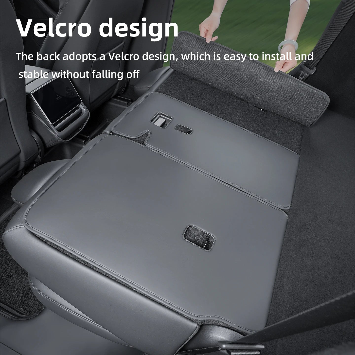 Rear seat backrest protection pad For Tesla Model Y Juniper Trunk Rear Seat Back Cover Backrest Protector Cover Protection Mat