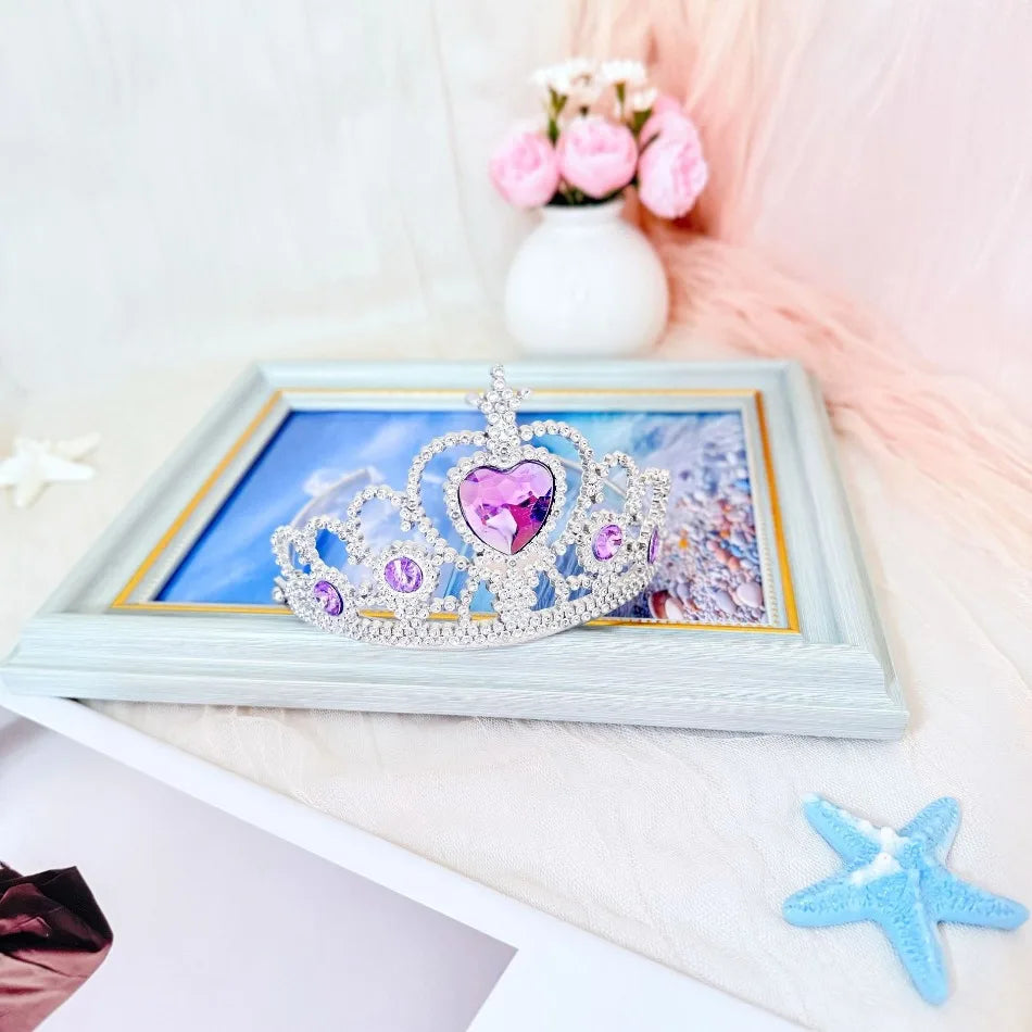 Wholesale 20pcs/lot Kids Crown Tiara Princess Magic Wand Wand Snowflake Fairy Stick Princess Show Dress Up Costume Accessories