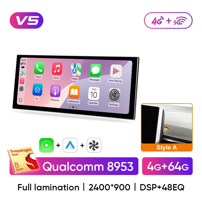 Ainavi 12.3 inch Car Radio For Toyota Corolla 2019 2020 2021 2022 2023 E210 Wireless Carplay Android Auto 4G Car Multimedia 2DIN