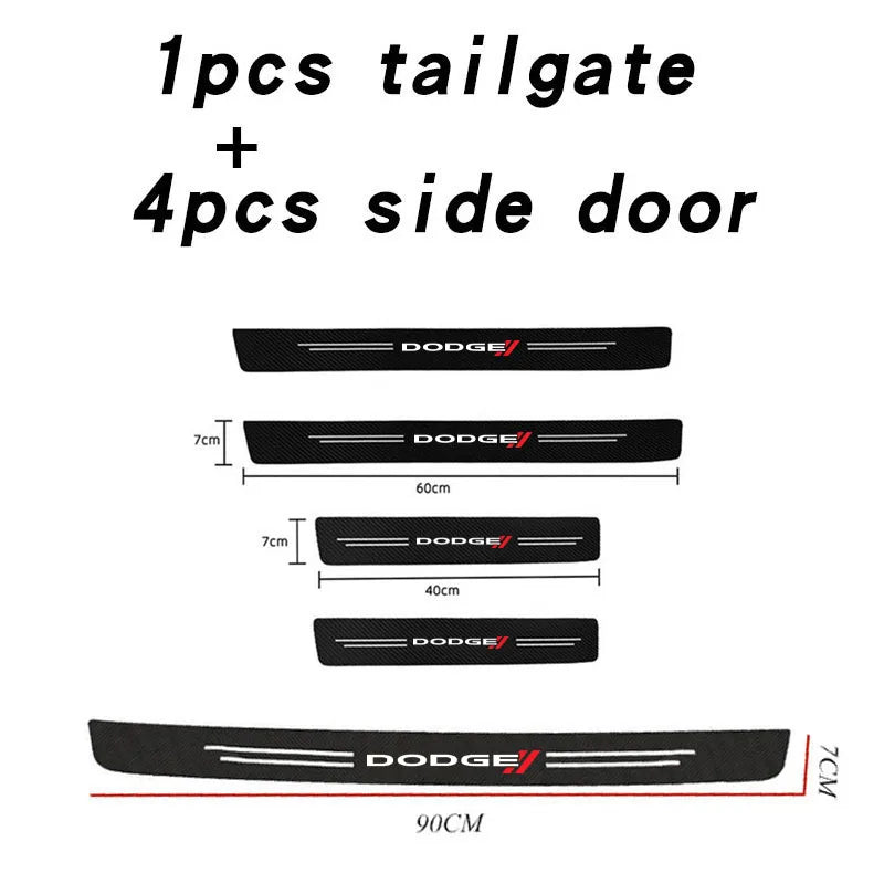 Carbon Fiber Trunk/Bumper Protector Sticker - Dodge RAM, Charger, Challenger